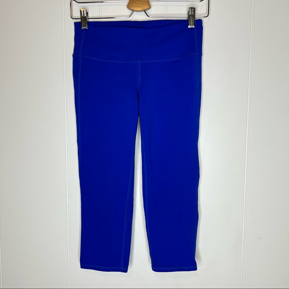 Athleta Royal Blue Capris Leggings Sz S